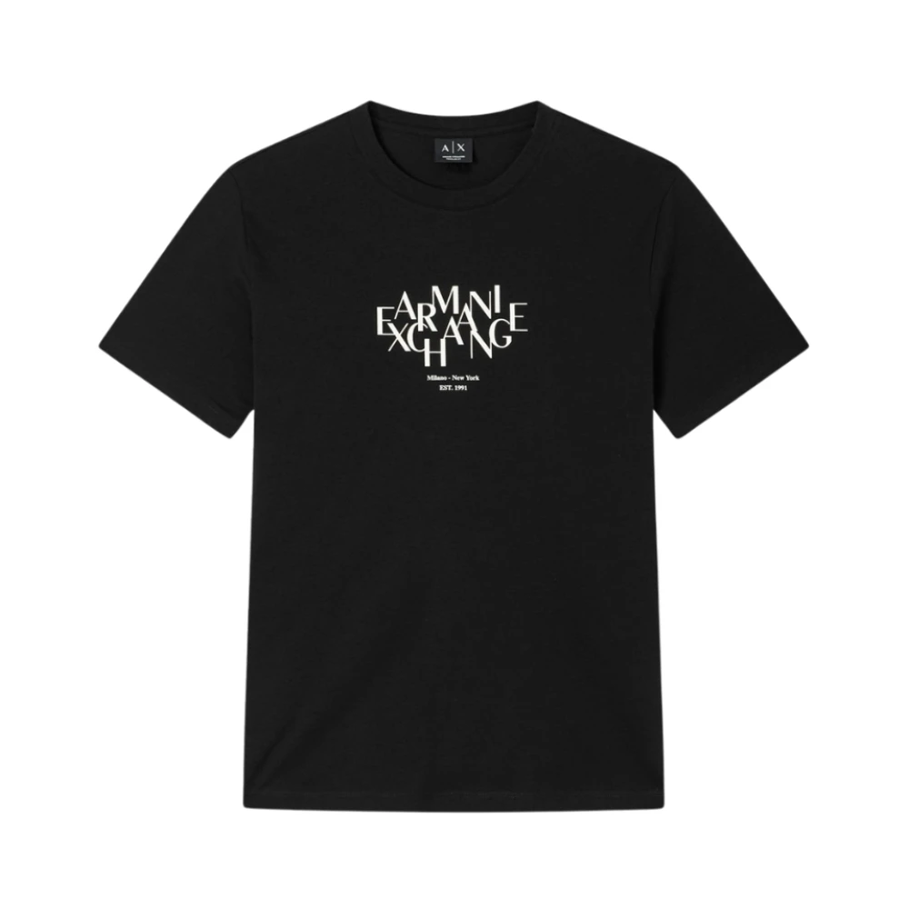 Armani Exchange Herr Svart Toppar L, T-Shirts