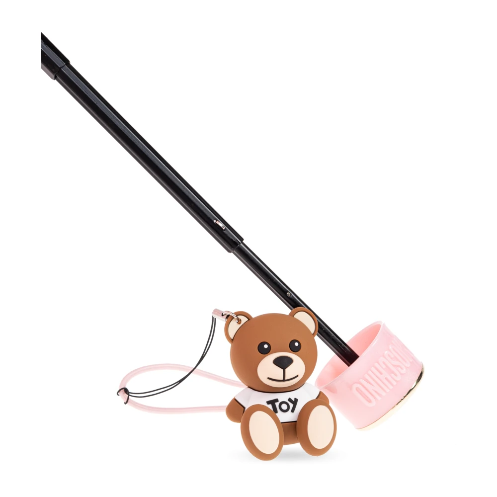 Moschino Opvouwbare paraplu met logo Pink Unisex