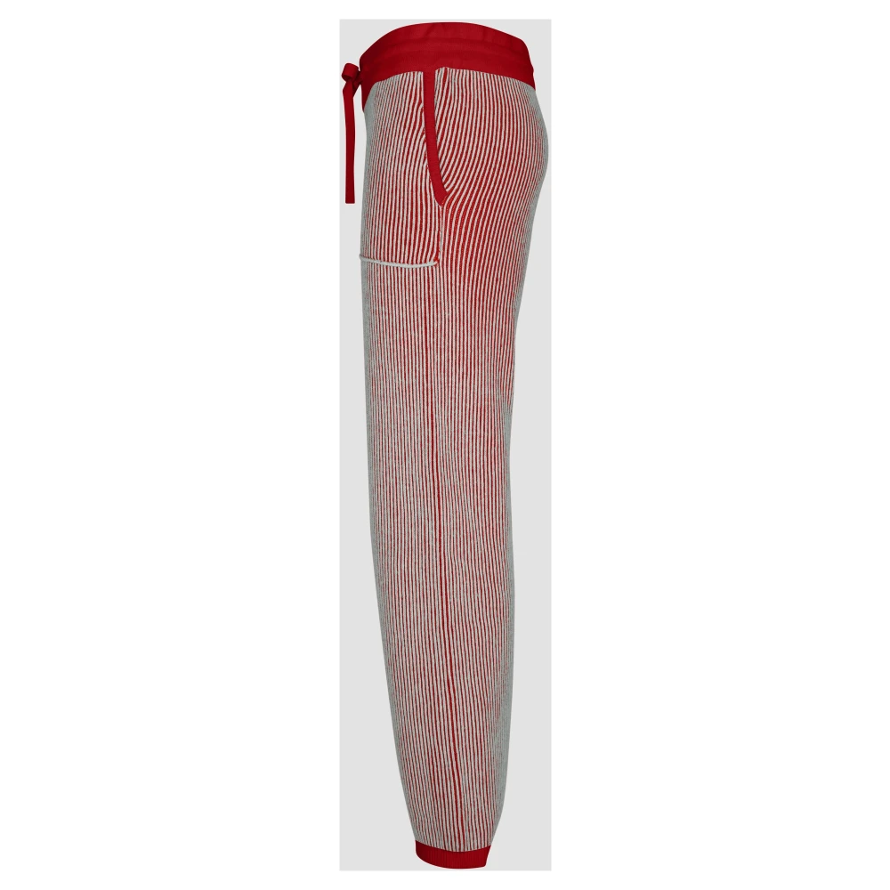 add Broek IN Dubbelzijdige Ribbreisel Red Dames