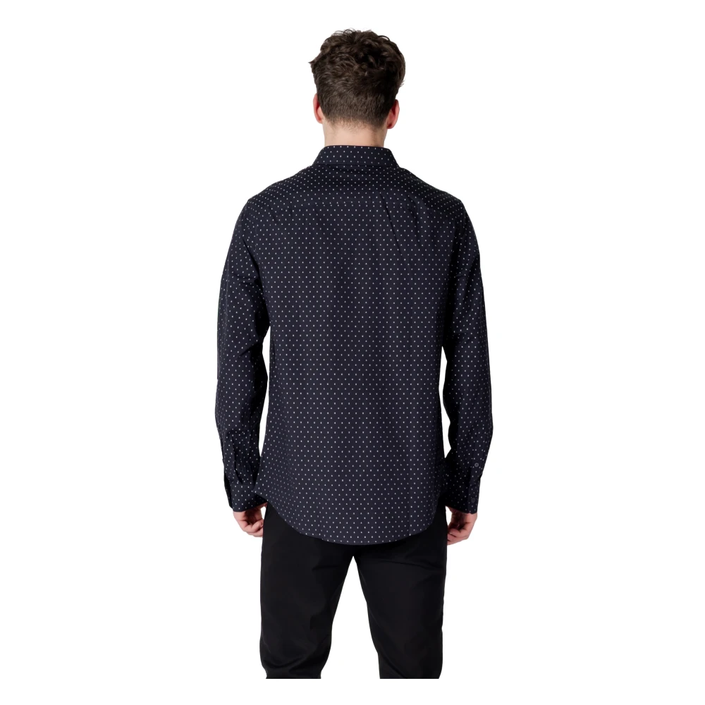 Armani Exchange Elegante herenoverhemd met lange mouwen Blue Heren