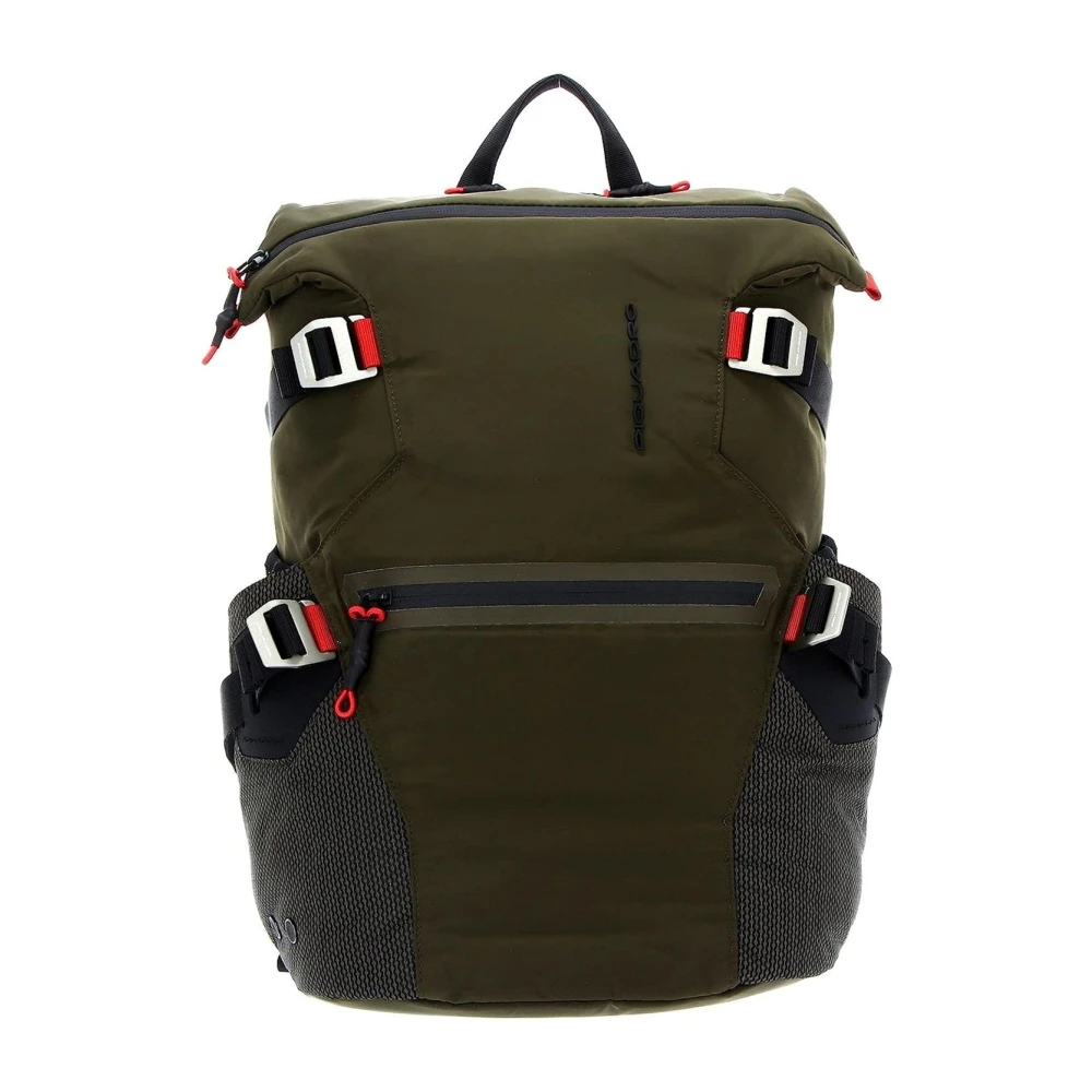 Piquadro Herr Grön Väskor One Size, Polyester, Polyester Ryggsäck