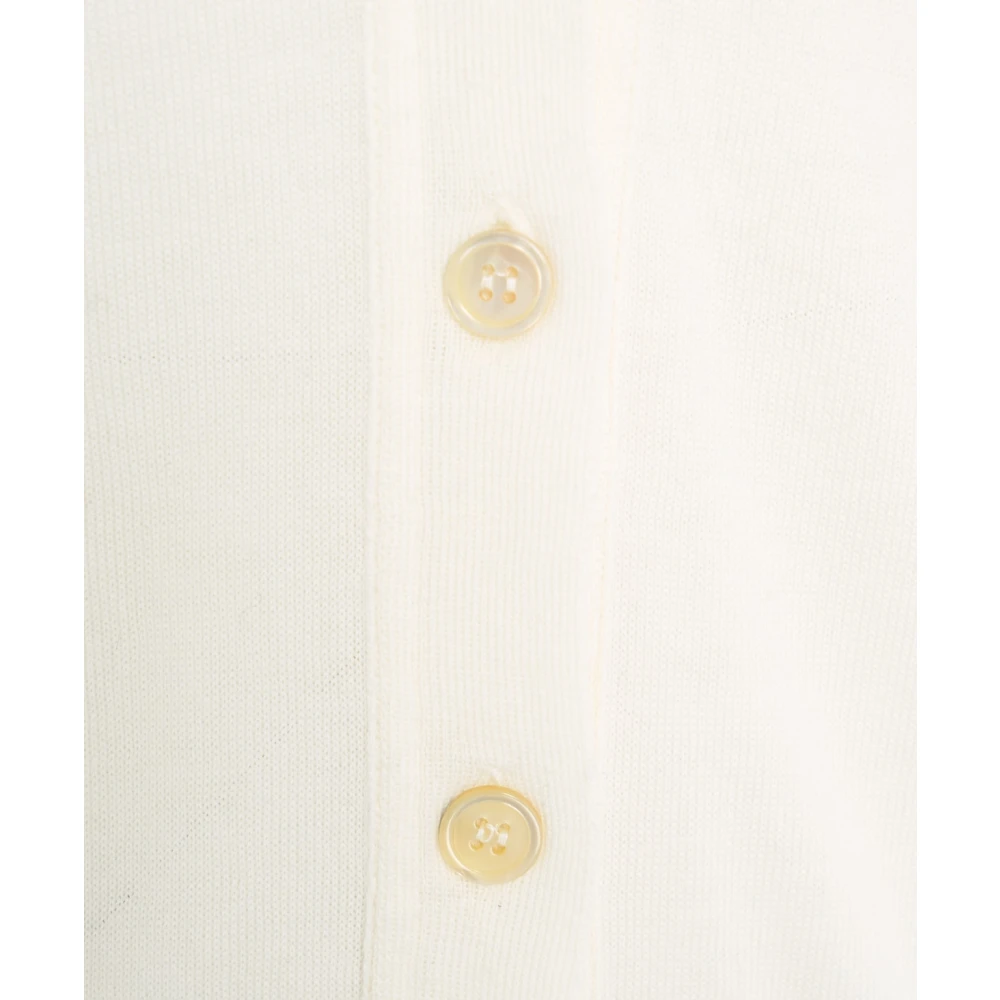 Jucca Witte Gebreide Vest Ss25 White Dames