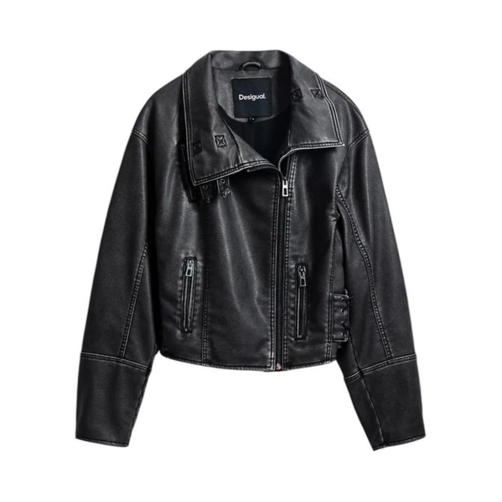 Desigual Polyester Lente Zomer Damesjassen Collectie Black Dames