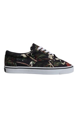 black-tropical-print-low-top-sneakers