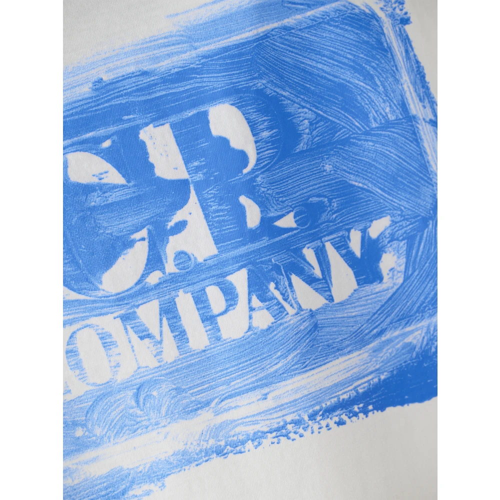 C.P. Company Grafisch Logo T-shirt Collectie White Heren