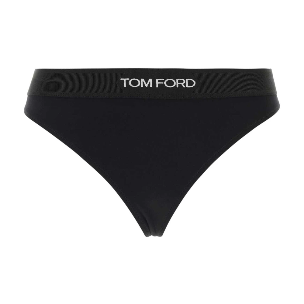 Tom Ford Femme Noir - Thong Signature Modal - Sous-Vêtements - Taille: 42 Fr