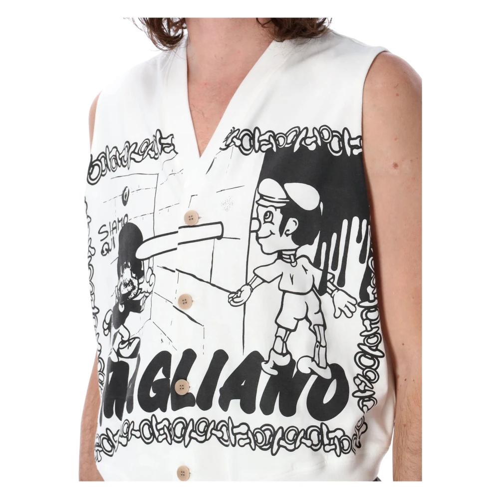 Magliano Stijlvolle knopmuis vest White Heren