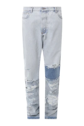 Cotton Jeans med Logotyp