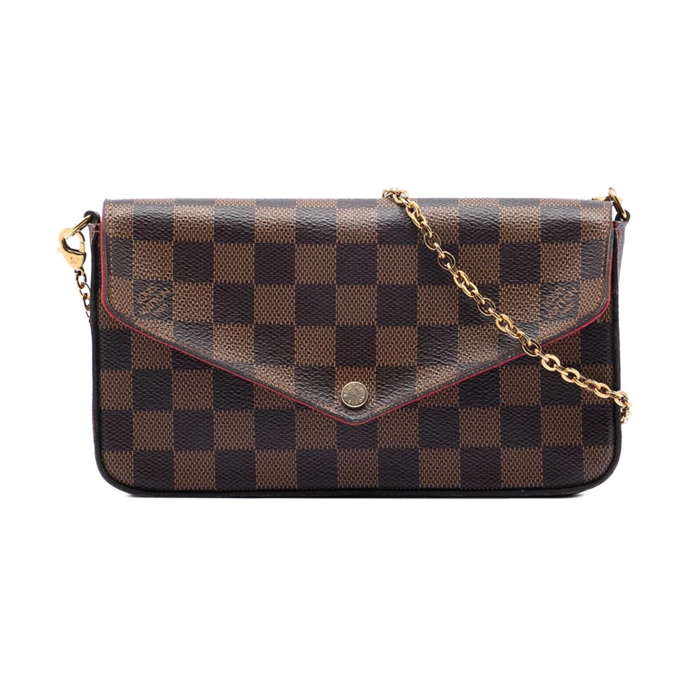 Louis Vuitton Vintage Women's Brown Pre-Owned Chain Wallet
