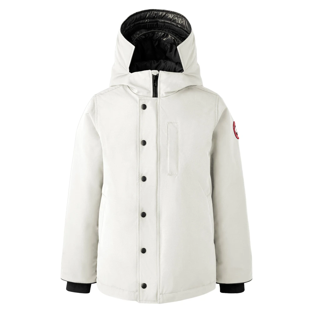Canada Goose Unisex Kids White Winter Jackets, 10 Y, Logan Parka