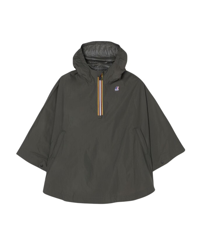 kinderen-groene-poncho-jas