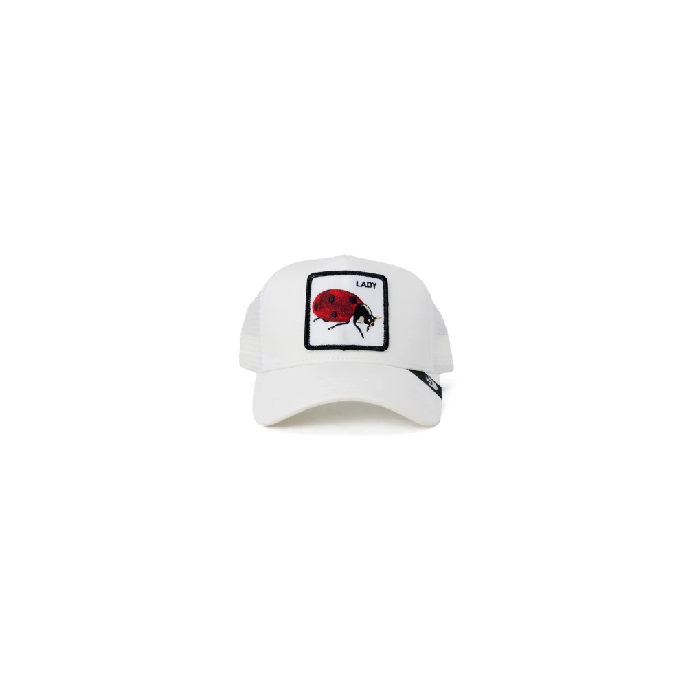 Goorin Bros Witte Ladybug Trucker Cap Stijlvol Print White Heren