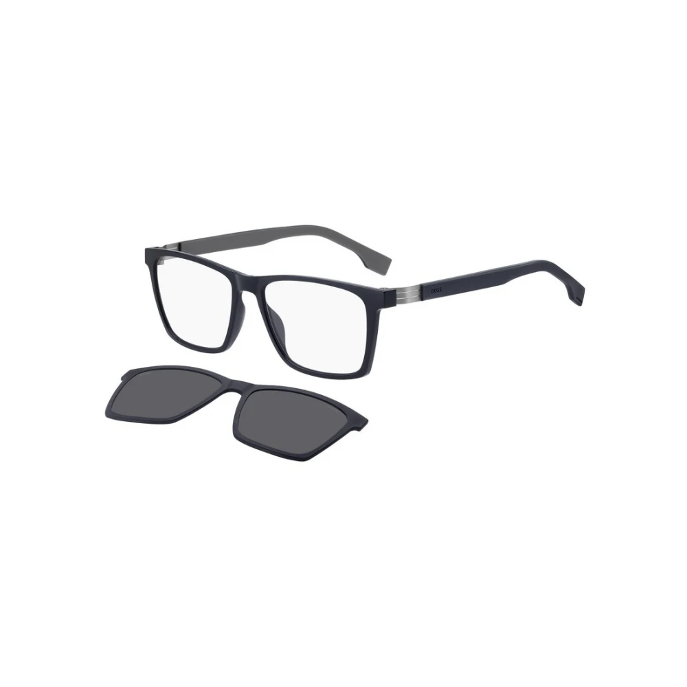 Boss Stijlvolle Blue Grey Zonnebril met Gepolariseerde Lenzen Blue Unisex