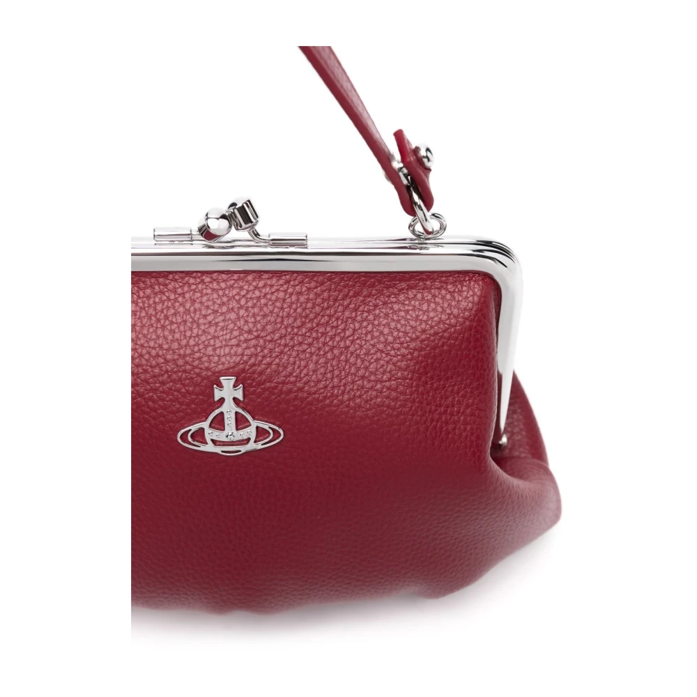 Vivienne Westwood Rode Faux Leren Portemonnee Kiss-Lock Red Dames