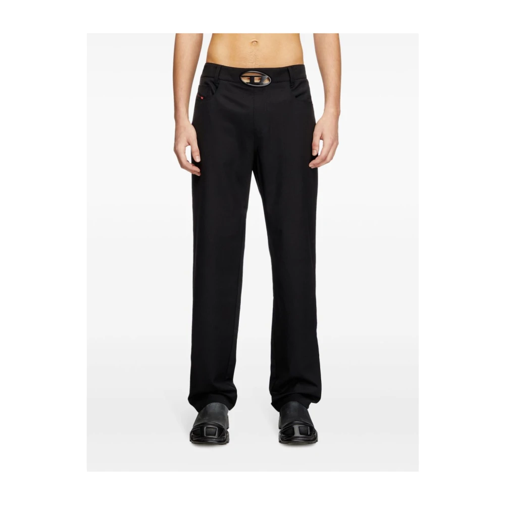 Diesel Zwarte broek voor mannen Black Heren