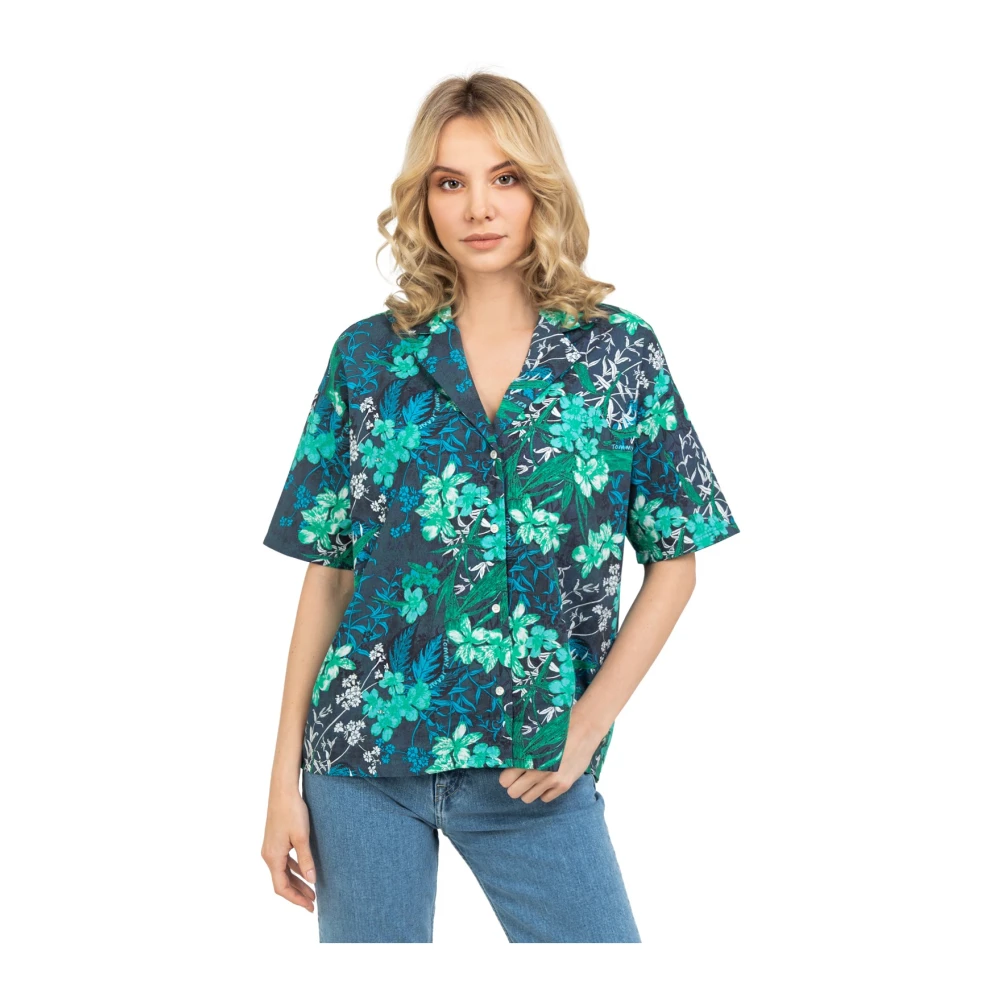 Tommy Hilfiger Oversized Damesblouse Multicolor Dames