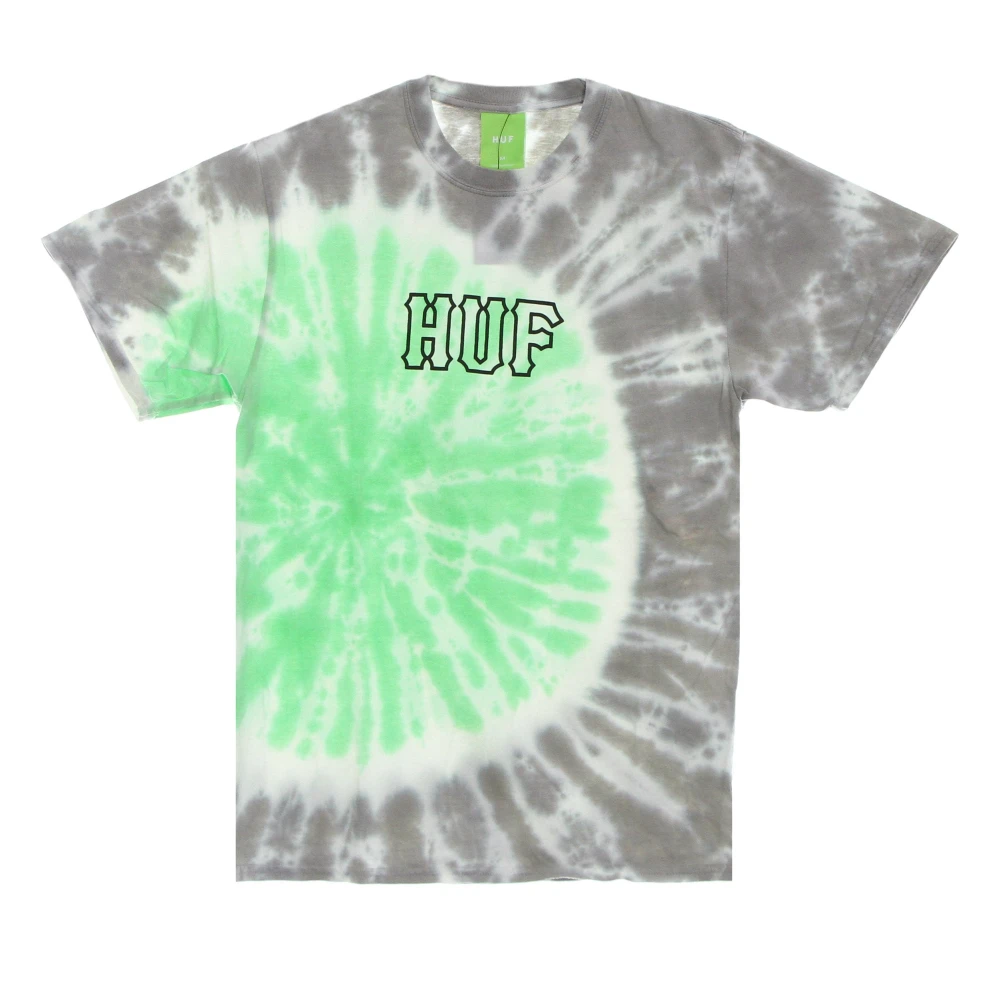 HUF Groene Tie-Dye Tee Heren T-shirt Multicolor Heren