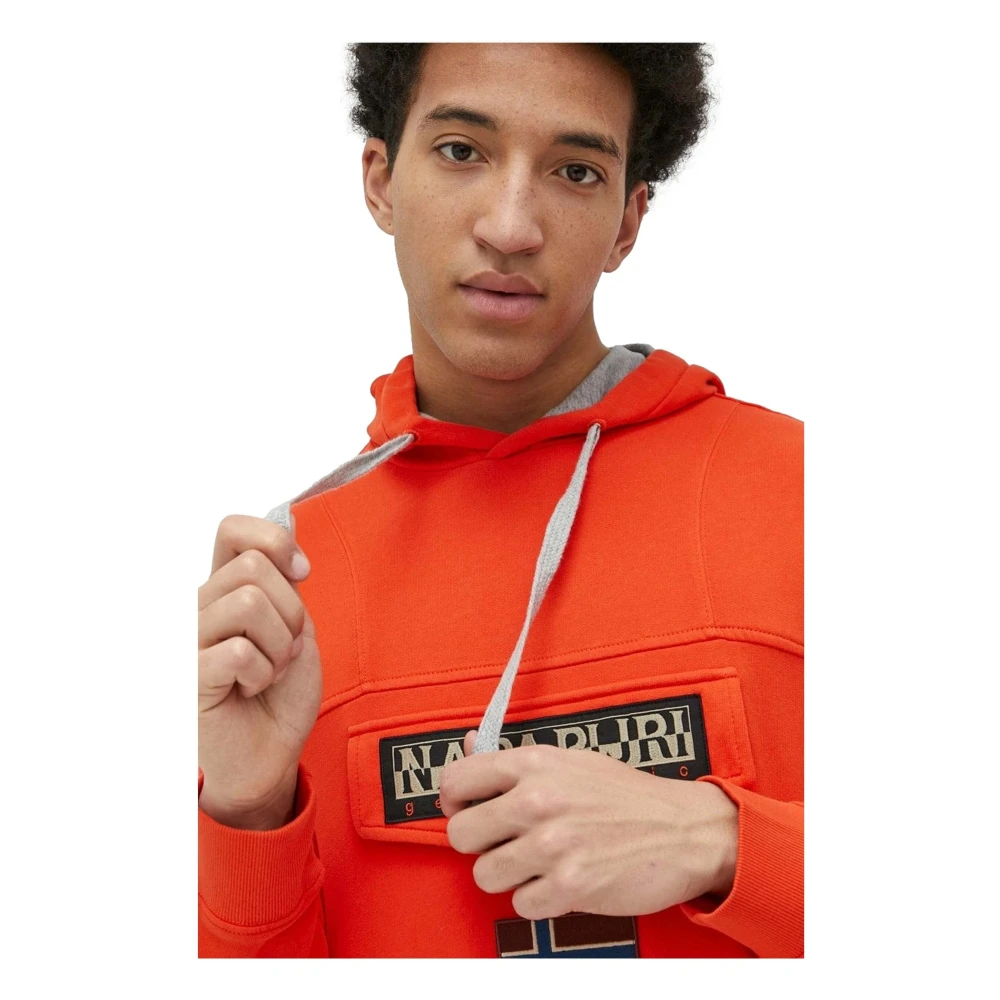 Napapijri Burgee Sum 4 Hoodie Orange Heren