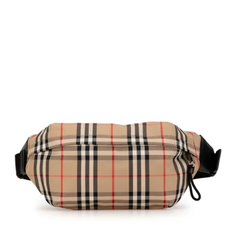 Burberry Vintage Pre-owned Canvas crossbody-bags Beige Dames
