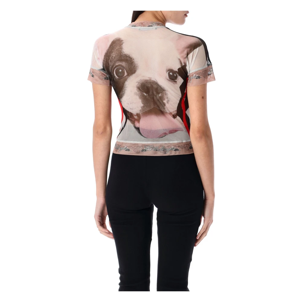 Ottolinger Kattenprint Mesh T-shirt Multicolor Dames