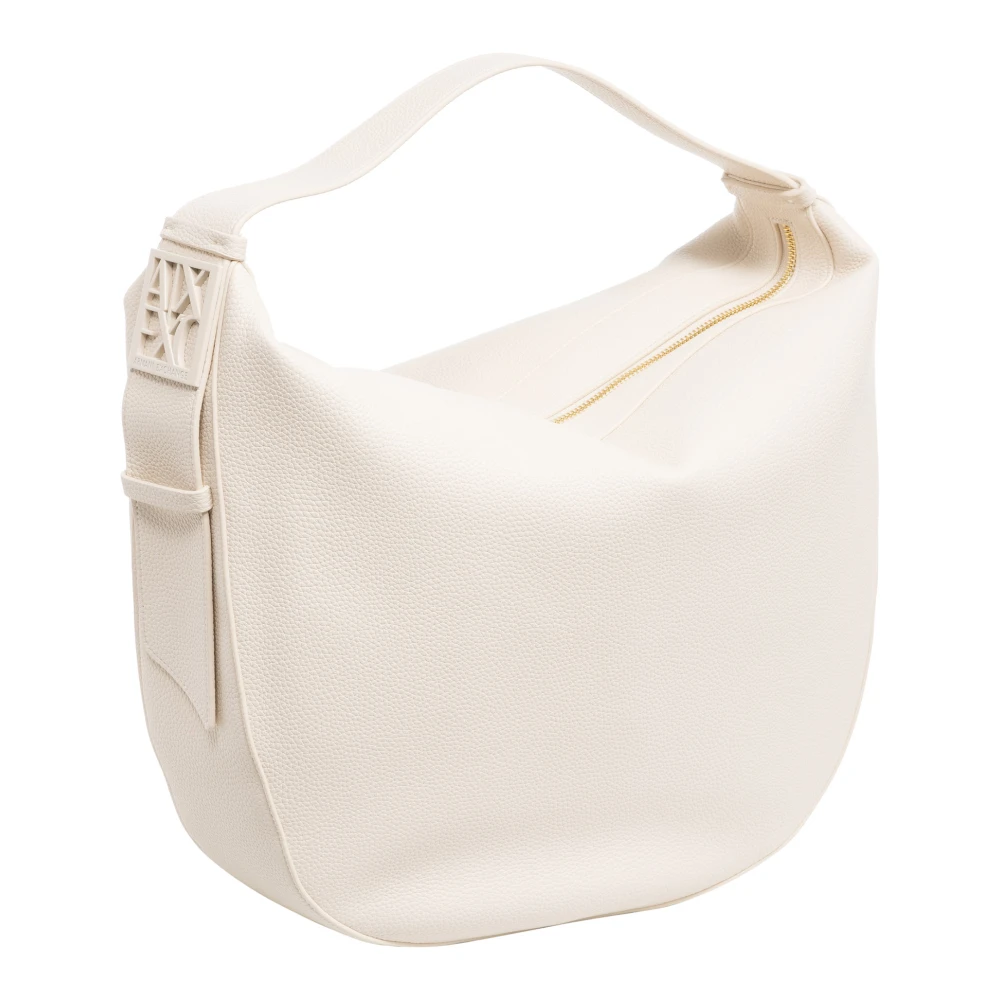 Armani Exchange Stijlvolle Tote Bag met Rits White Dames