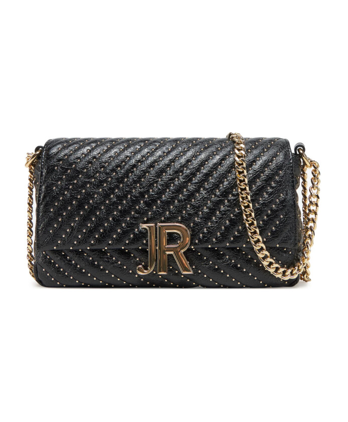 sac-bandouliere-noir-avec-clous-dores