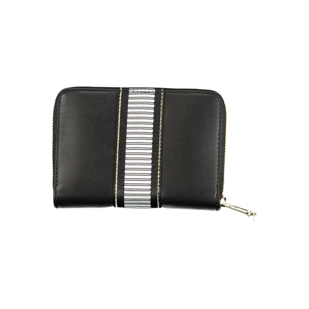 Tommy Hilfiger Stijlvolle Portemonnee met Rits en Kaartsleuven Black Dames