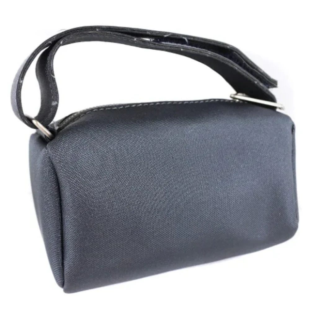Chanel Vintage Pre-owned Fabric chanel-bags Gray Dames