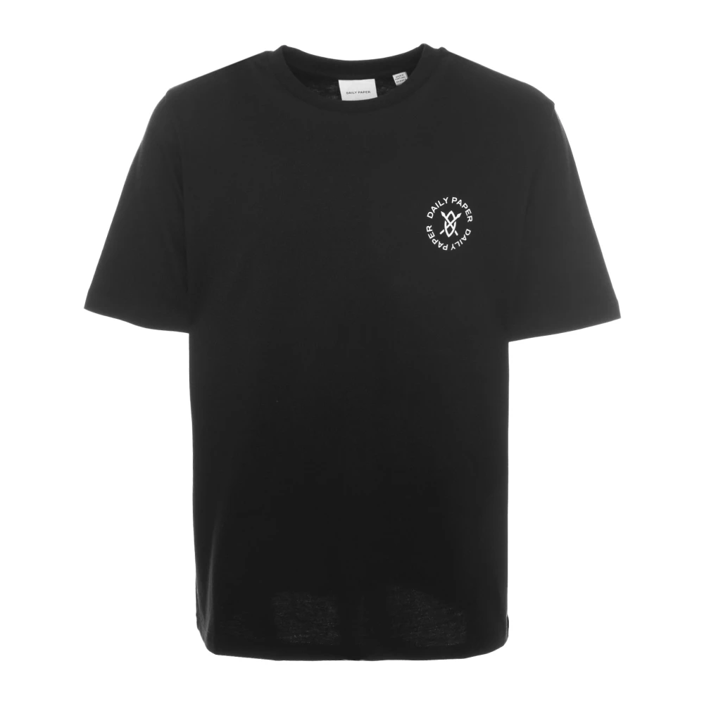 Daily Paper Cirkel T-shirt Casual Stijl Logo Print Black Heren