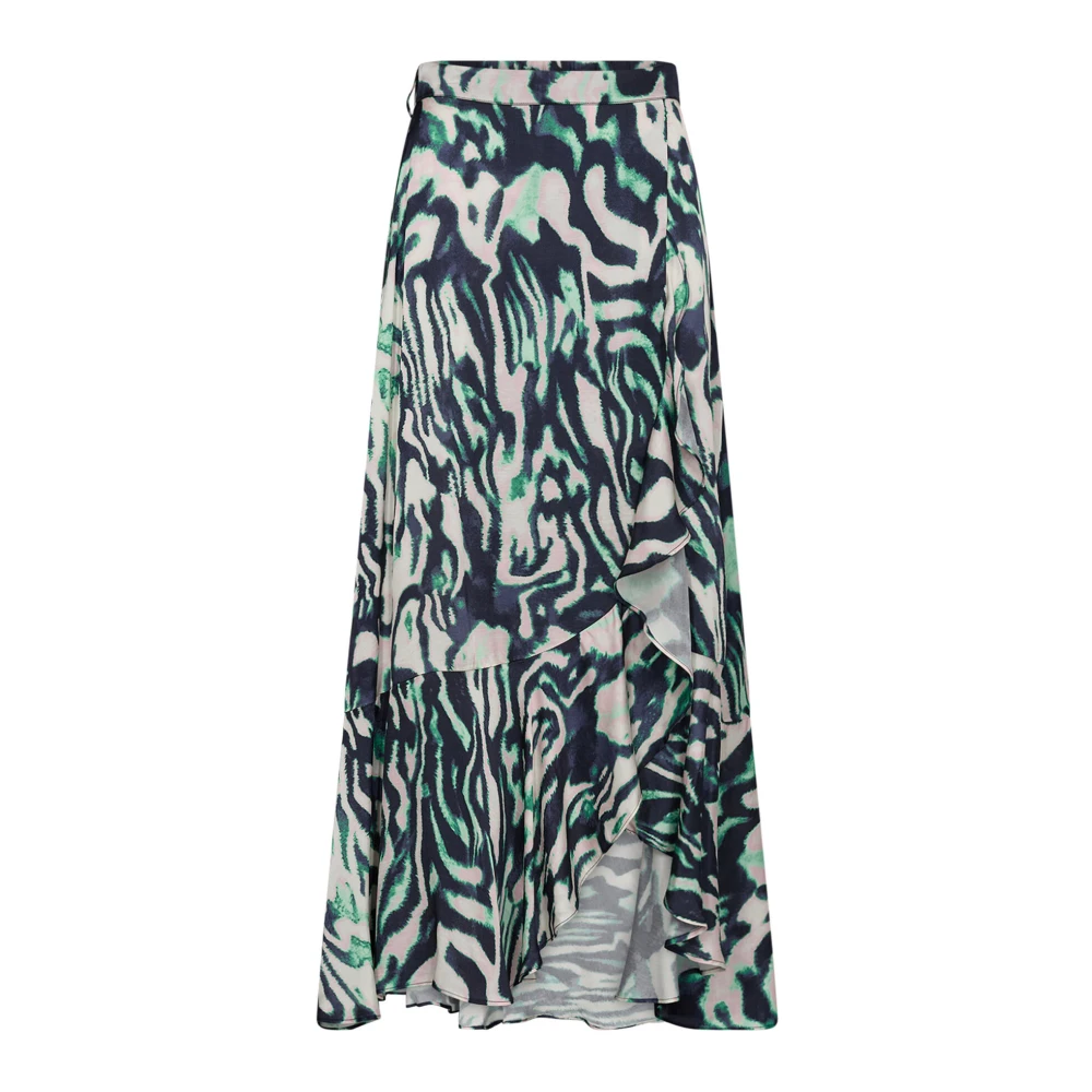 Co'Couture Zebralinecc Wrap Skirt Bubblegum Multicolor, Dam