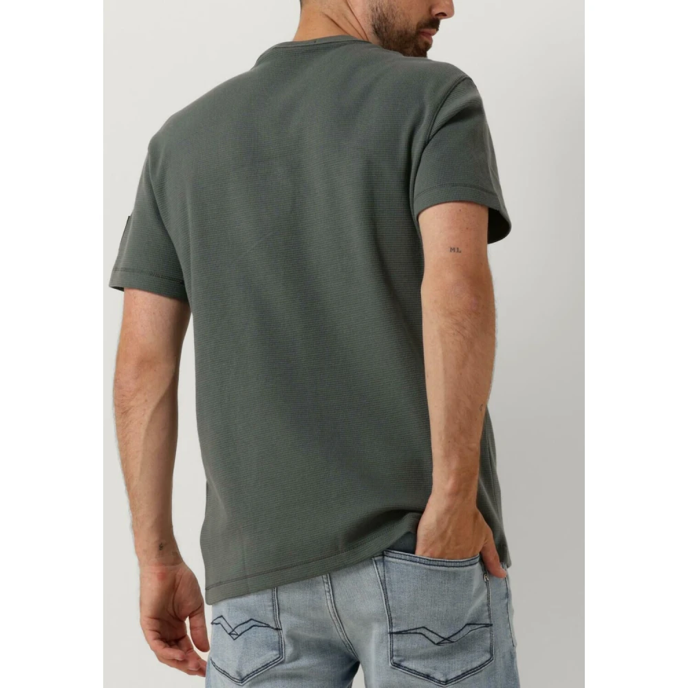 Calvin Klein Heren Badge Wafel Tee Gray Heren