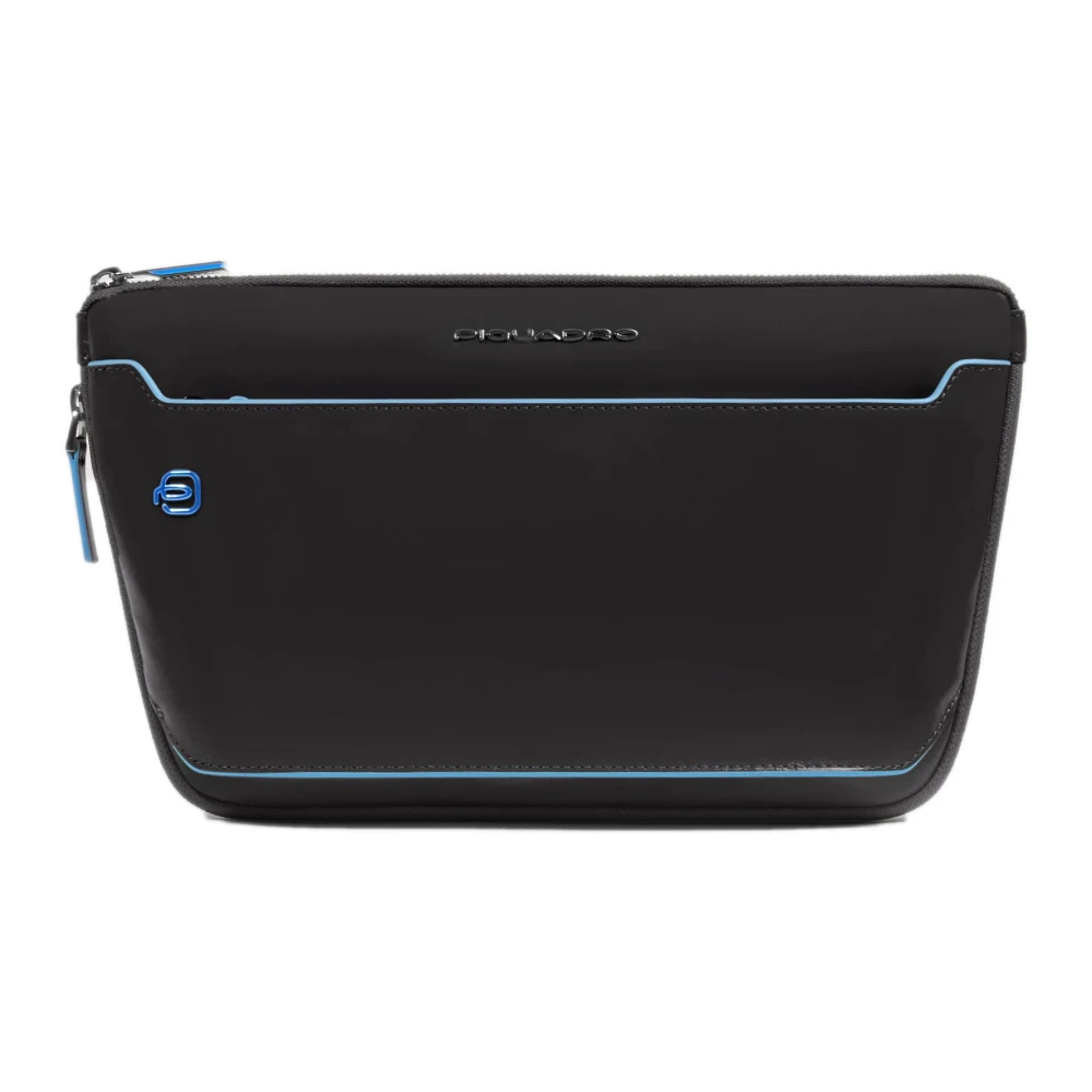 Piquadro Damen Schwarz Erweiterbare Flache Gürteltasche