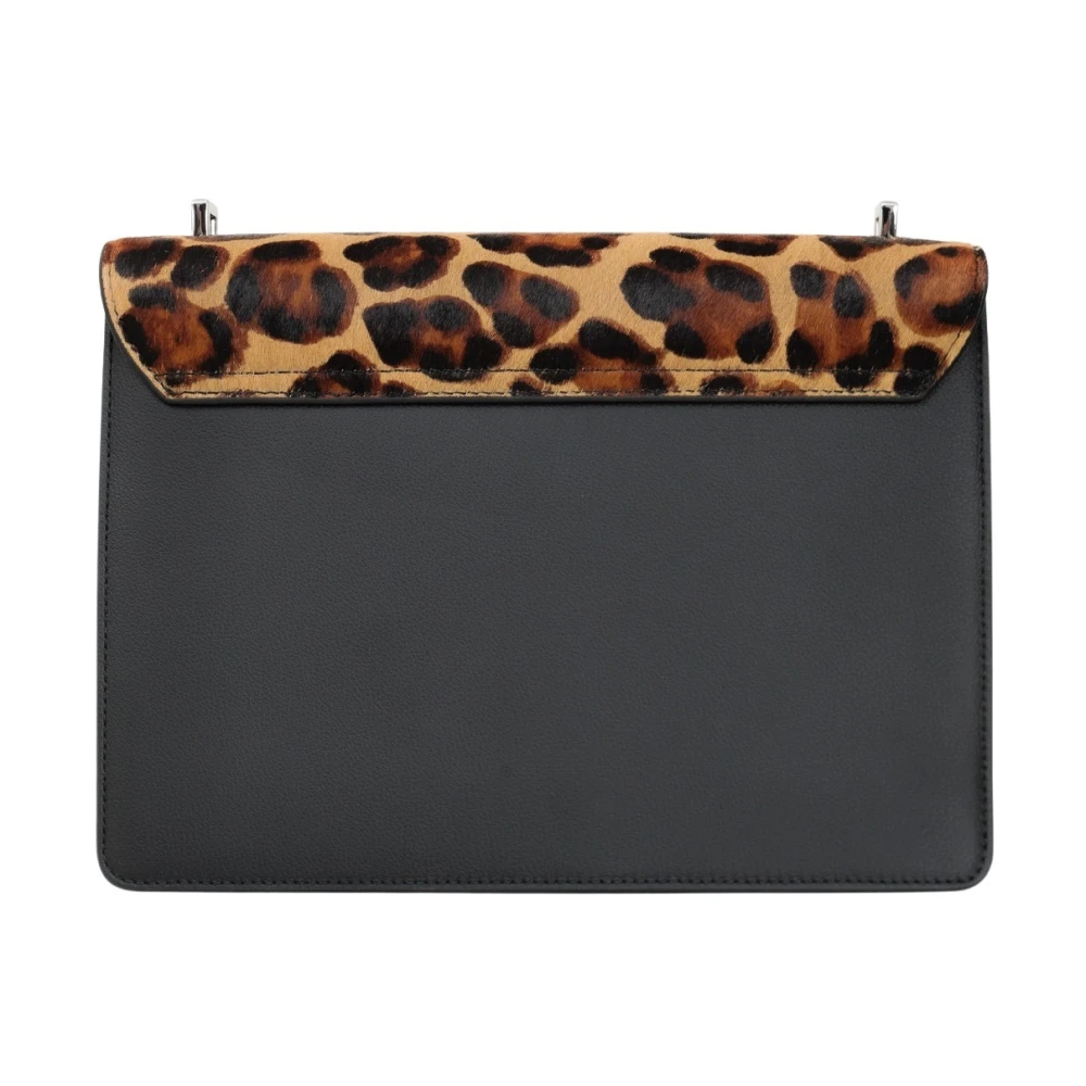Richmond Zwarte Schoudertas met Dierenprint Multicolor Dames