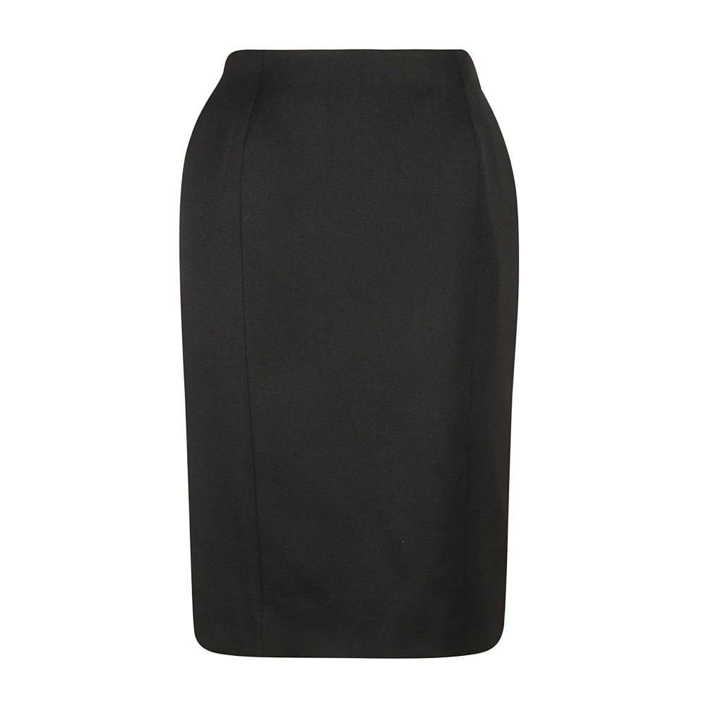 Balenciaga Zandloper Zwart Midi Rok Black Dames