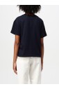 t-shirt-bleu-a-col-rond-decontracte