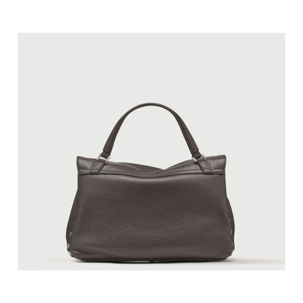 Zanellato Iconische leren schoudertas Brown Dames