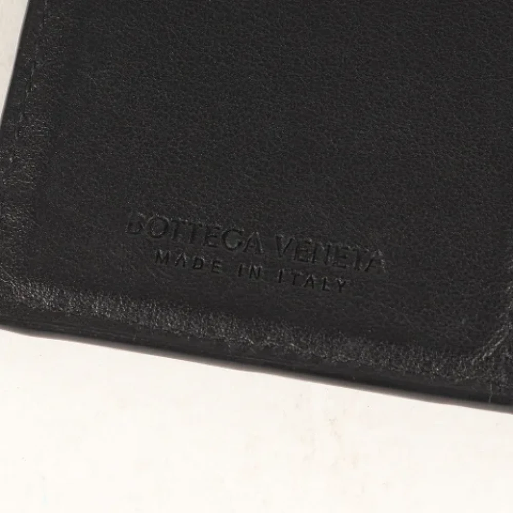 Bottega Veneta Vintage Pre-owned Leather wallets Black Dames