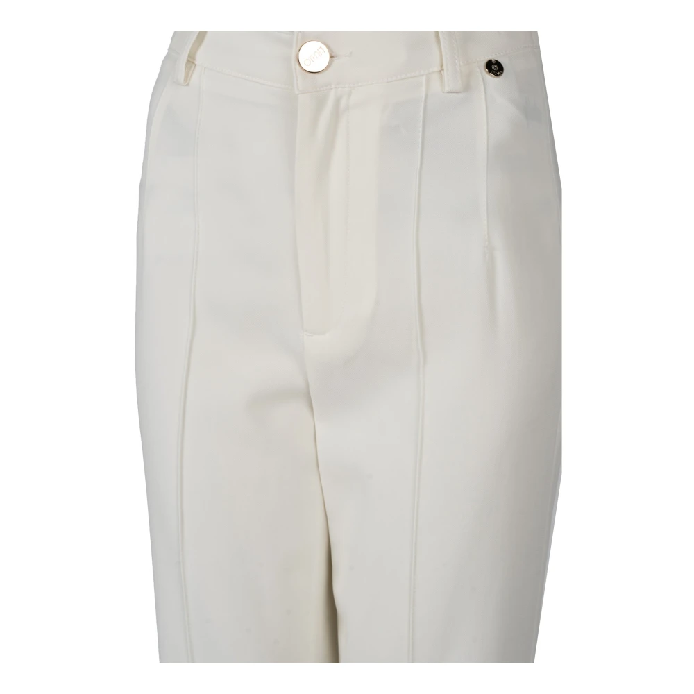 Liu Jo Elegante Hoge Taille Broek Beige Dames