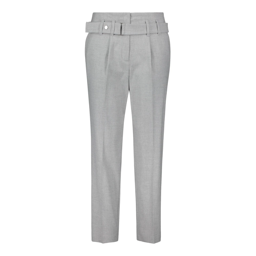 Betty & Co Stoffen broek met riem Gray Dames