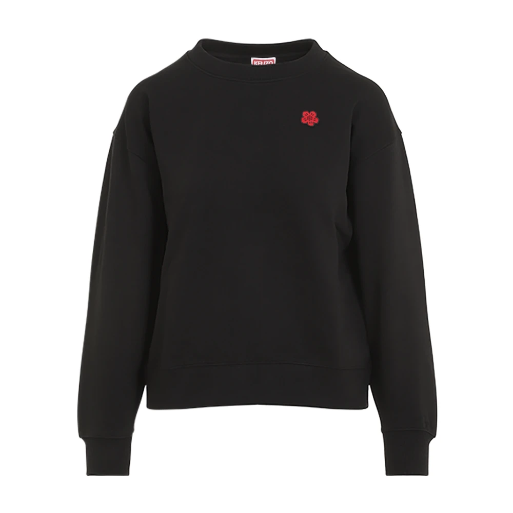 Kenzo Zwarte Sweatshirt Stijlvol Comfortabel Modieus Black Dames