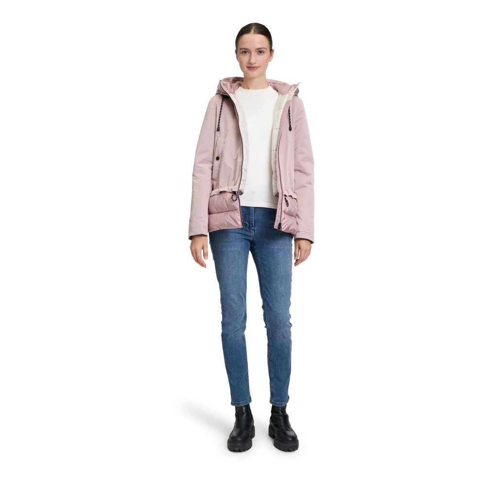 Amber & June Casual Winterjas met capuchon Pink Dames