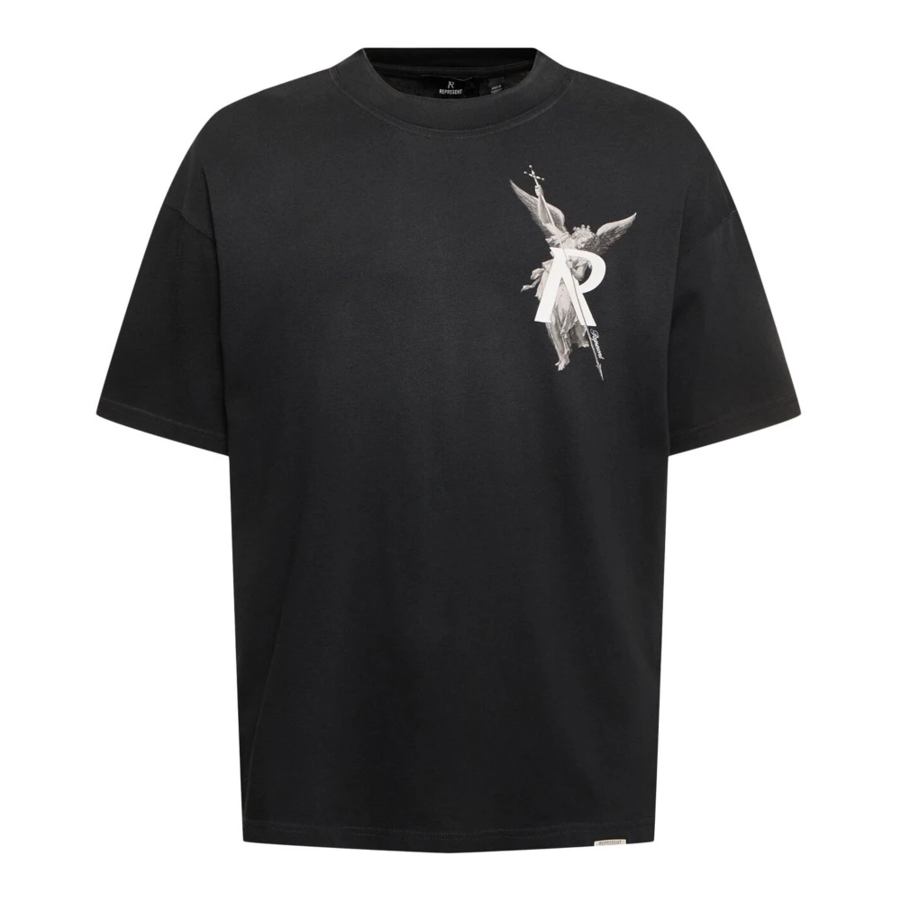 Represent Archangel Grafisch T-shirt Donkergrijs Gray Heren