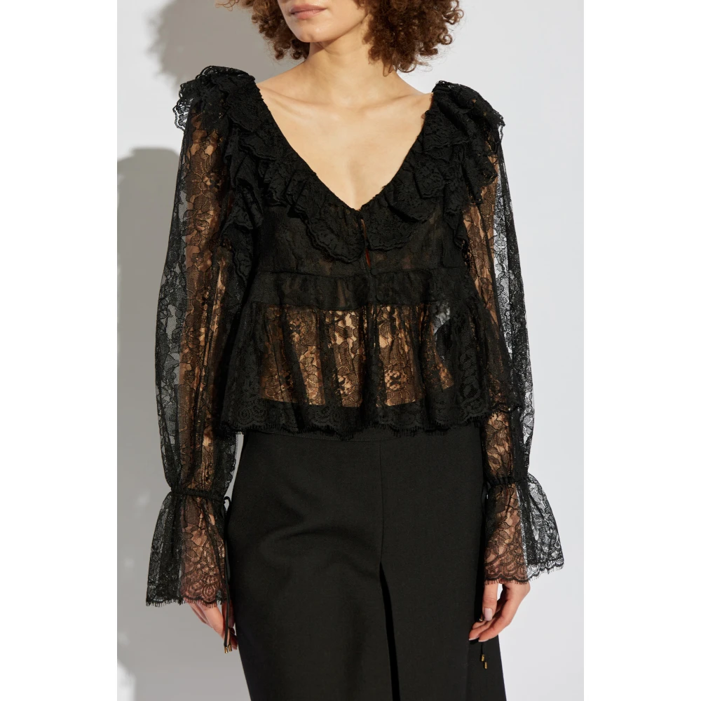 Chloé Kanten top Black Dames