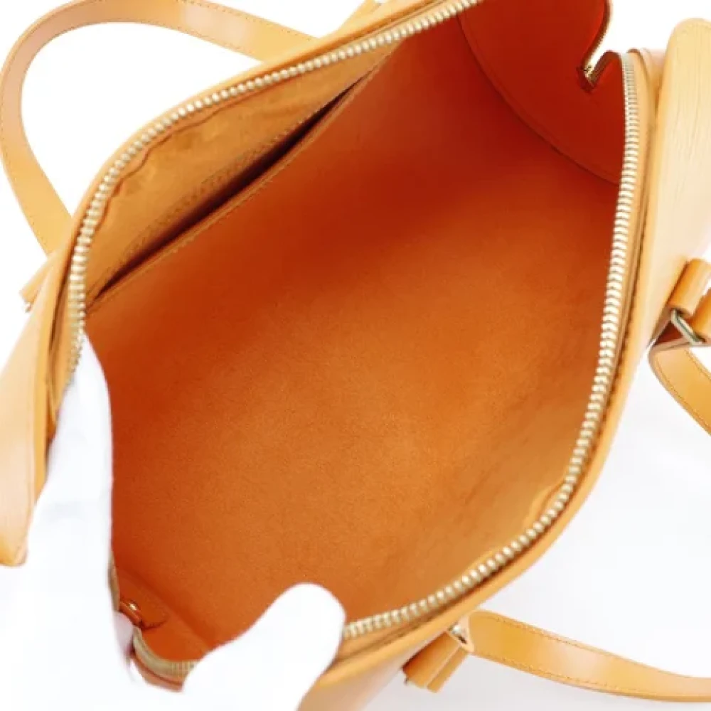 Louis Vuitton Vintage Pre-owned Leather handbags Orange Dames