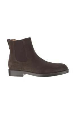 Brun Mocka Ankelboots Låg Klack