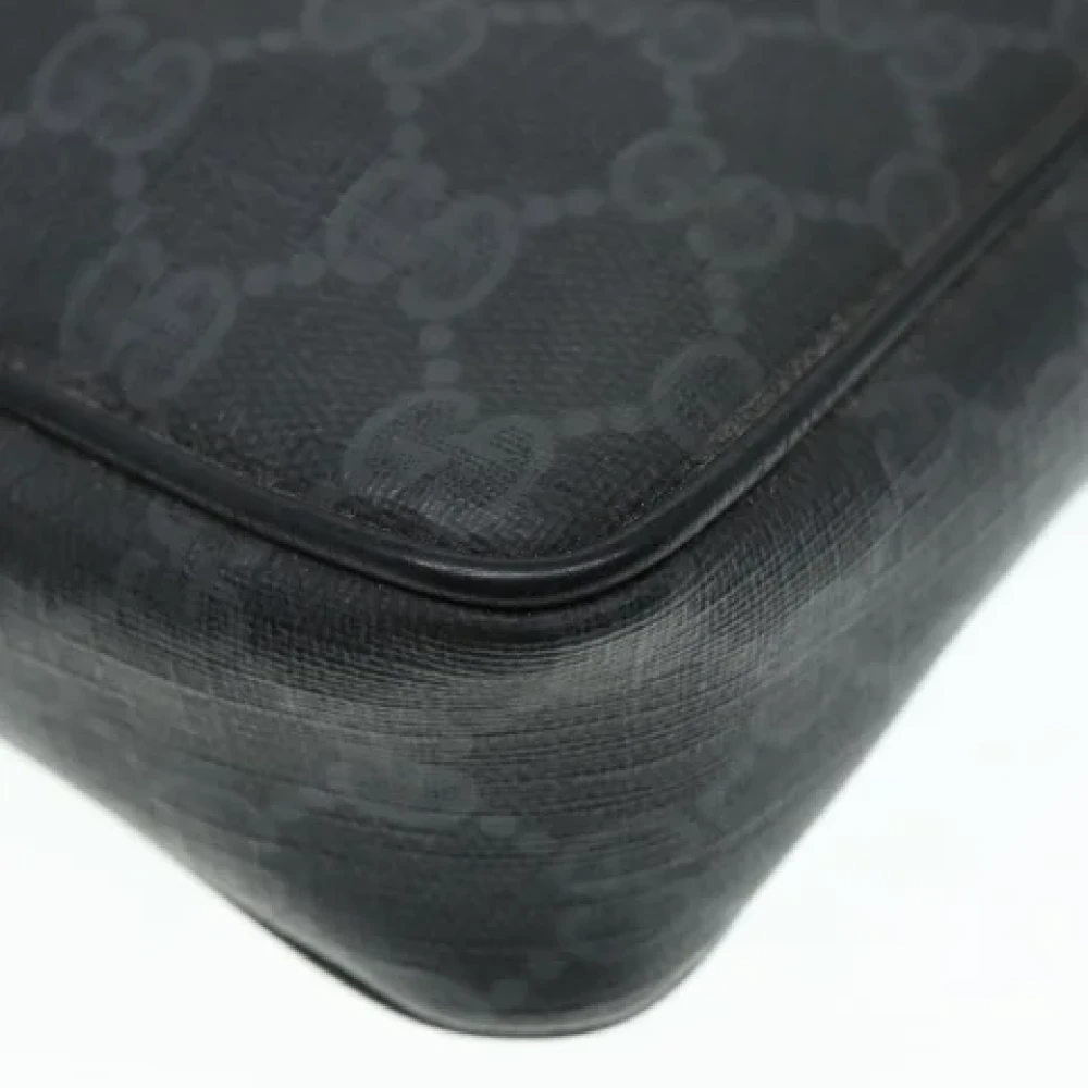 Gucci Vintage Pre-owned Leather clutches Black Dames
