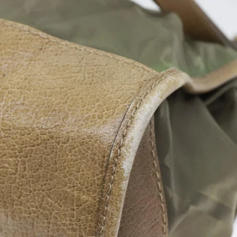 Burberry Vintage Pre-owned Fabric handbags Green Dames