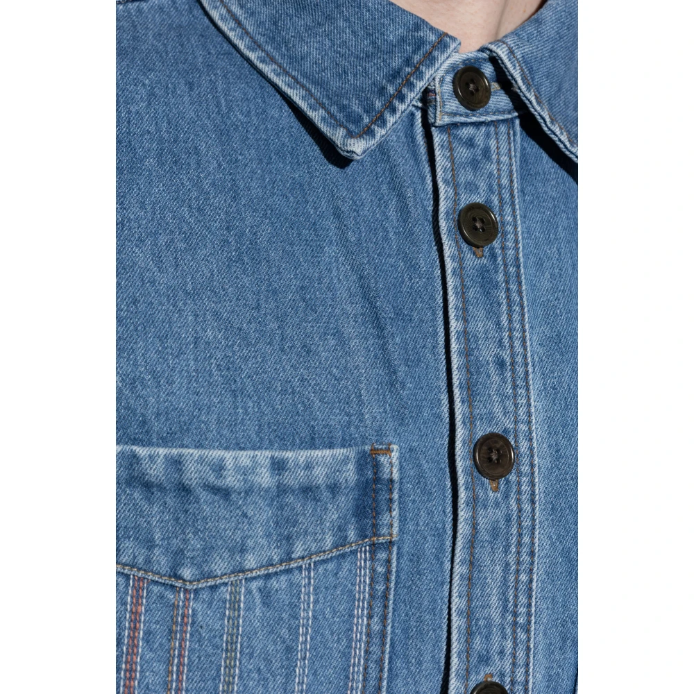 PS By Paul Smith Denim jas met zakken Blue Heren