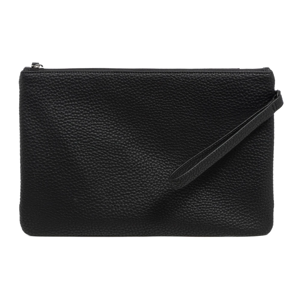 Armani Exchange Stijlvolle ritszak met logo Black Heren