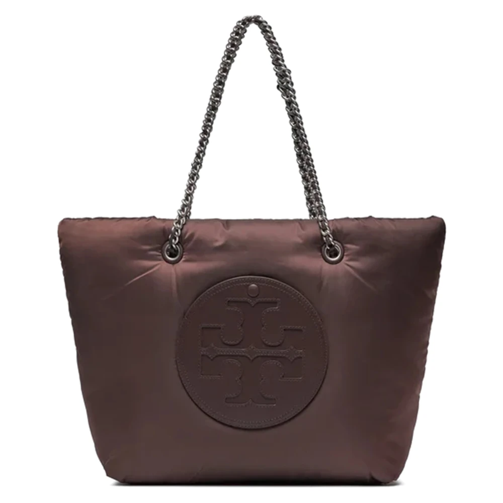 TORY BURCH Puffy tas voor stijlvolle outfits Brown Dames